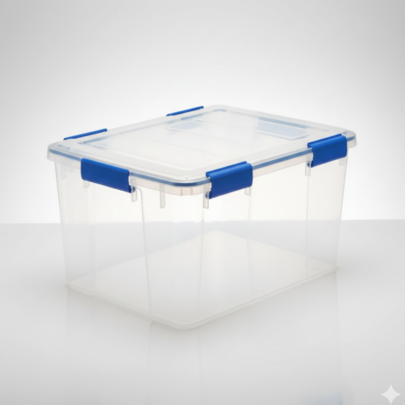 IRIS 44 Quart WeatherPro-Seal Storage Bin, 4-pack