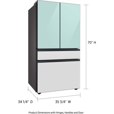 Samsung 29 cu. ft. Bespoke 4-Door French Door Smart Refrigerator with Beverage Center